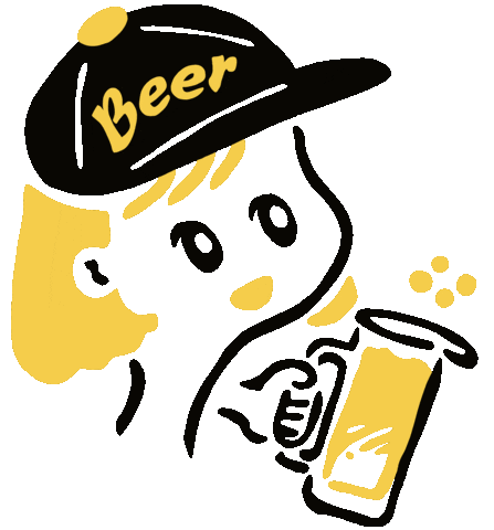 Beer 酒 Sticker by ojiya_oyaji