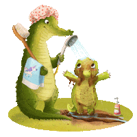 Fun Shower Sticker by Carlsen Kinderbuch