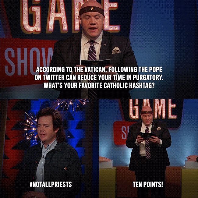 pope talk show the game show GIF by truTV