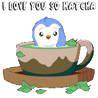 Waving Coffee Time Sticker by Pudgy Penguins