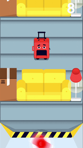 ReadyGames jump indie game suitcase luggage GIF