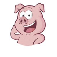 americannutrients top pig american porco Sticker