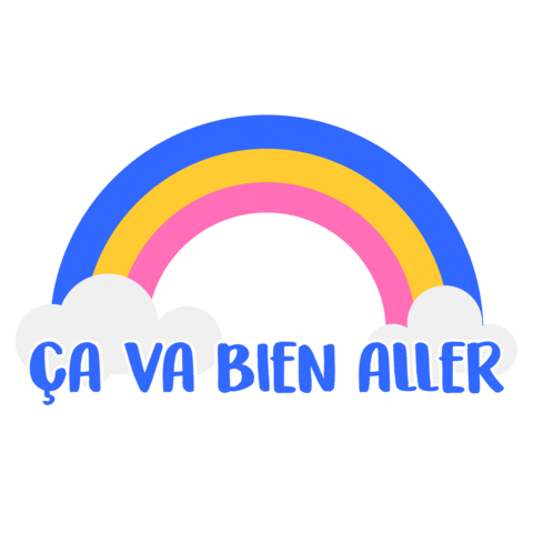 Ca Va Rainbow Sticker by 2FillesOrdinaires