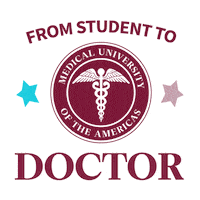 Medical University Doctor Sticker by GUS Med and Vet Schools