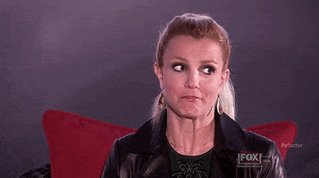 Scared Britney Spears GIF