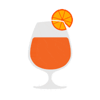 Aperol Spritz Cocktail Sticker by byrosiejane
