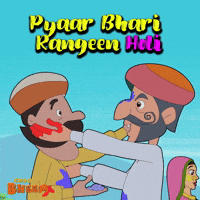 Happy Holi GIF by Chhota Bheem