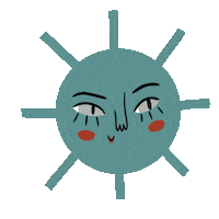 Sun Sticker by jusdecoconut