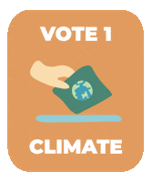 Voting Climate Change Sticker by Project Planet