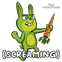 Bunny Screaming Sticker by VeeFriends