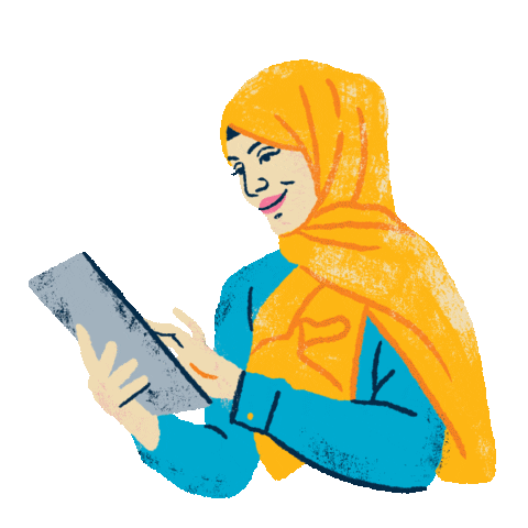 Happy Muslim Sticker by Your One and Only