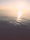 ocean blue sun GIF