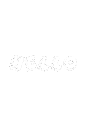 H27 Hello Sticker