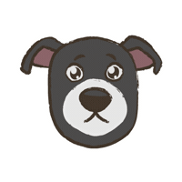 Cartoon Dog Sticker
