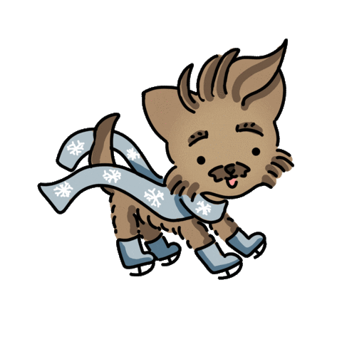 Yorkie Skating Sticker