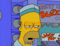 Tired Season 3 GIF by The Simpsons