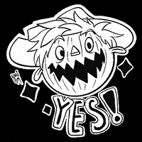 KariGM-art happy yes halloween yeah GIF
