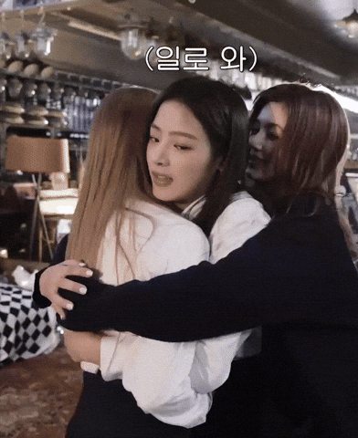 Helmets kpop hug idol behind the scenes GIF