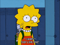 happy lisa simpson GIF