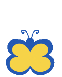 Flower Butterfly Sticker by Cute Floflo art