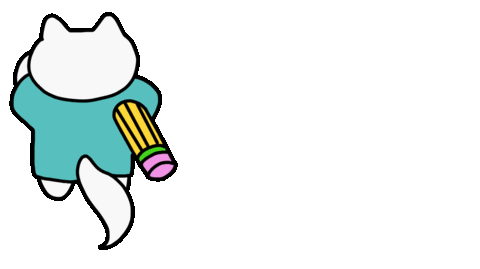 Happy Birthday Cute Cat Sticker