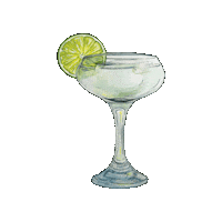 Elguapobitters cocktail mocktail el guapo gimlet Sticker