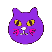 Cat Halloween Sticker by Katie Jones