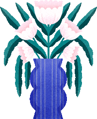 Flower Sticker by Bett Norris