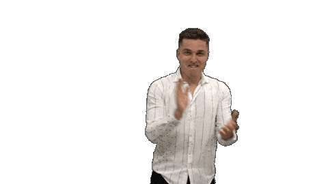 Conor Celebrating Sticker by Abstra