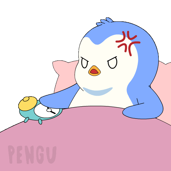 Angry Good Morning Sticker by Pudgy Penguins