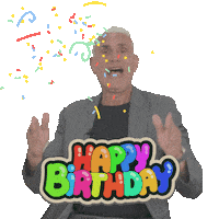 Happy Birthday Sticker by Tom Panos