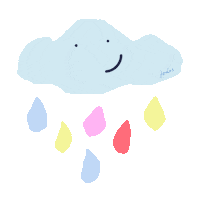 happy rainy day Sticker