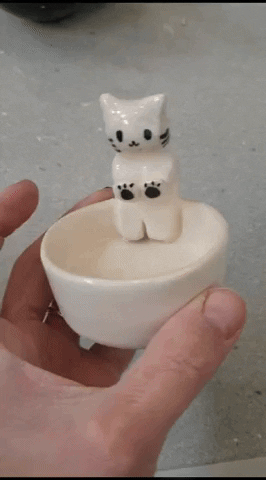 2024 Trend Handmade Ceramic Kitten Candle Holders – Trends of Galaxy