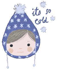 Girl Winter Sticker