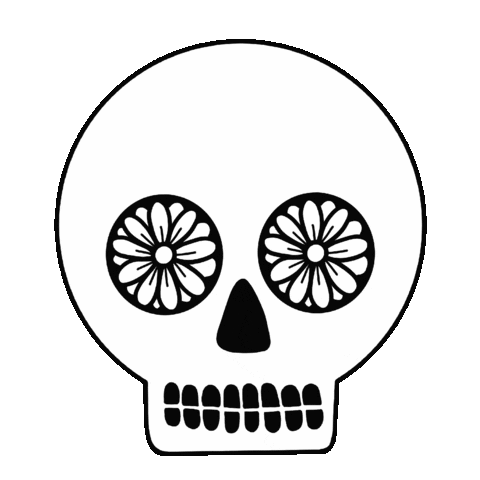 Halloween Skull Sticker