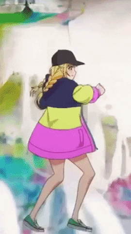 paripikoumei giphyupload dance anime eiko GIF