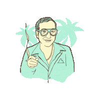 Miami Vice Summer Sticker by Papa's Herb