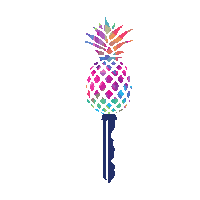 Pineapple Sticker by Island Living Homes