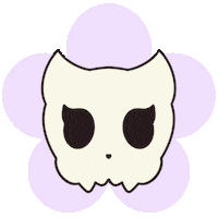 Cat Flower Sticker