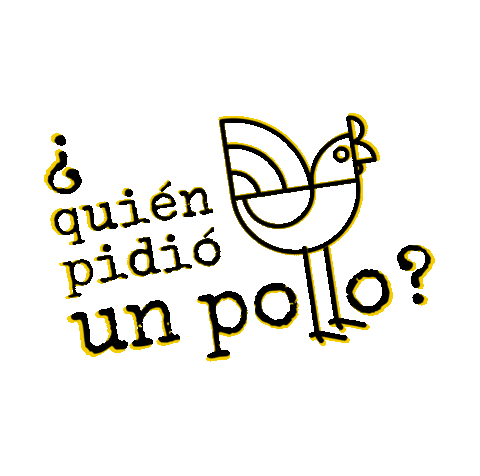 Amarillo Negro Sticker by Un Pollo Doral