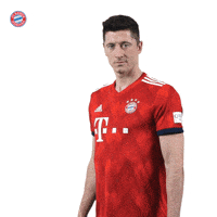 robert lewandowski lol GIF by FC Bayern Munich