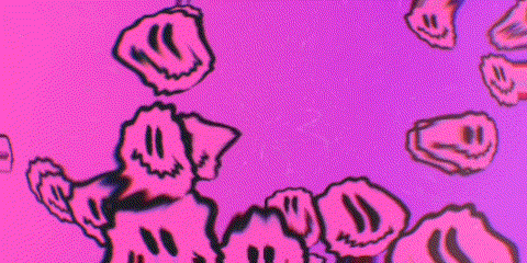 Smiley Face Pink GIF