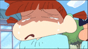 Shinchan anime japan cry tears GIF
