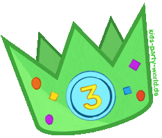 Birthday Crown Sticker by Kids Party World