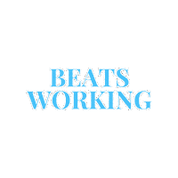 Beats Working Sticker by The Sober Curator