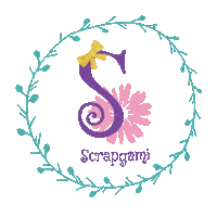 Scrapgami flower bow flor accessories Sticker