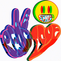 atodezign love art smile peace GIF