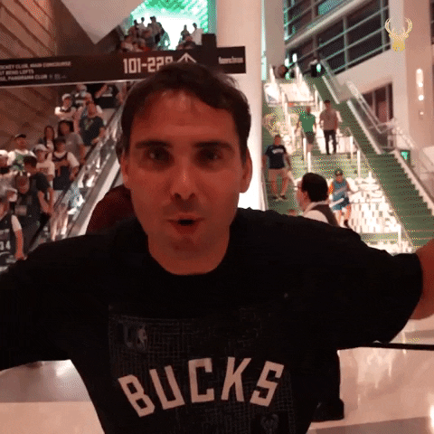 Yelling Lets Go GIF by Milwaukee Bucks