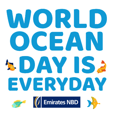 World Ocean Day Sticker by EmiratesNBD