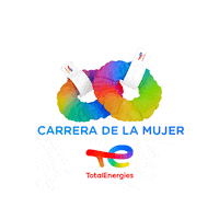 totalenergies_es totalenergies total energies carrera mujer carrera de la mujer Sticker